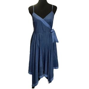 Banana Republic Strappy Blue Handkerchief Hem Dress Size‎ 4 Small Sundress